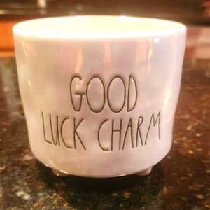 Rae Dunn "GOOD LUCK CHARM" Planter